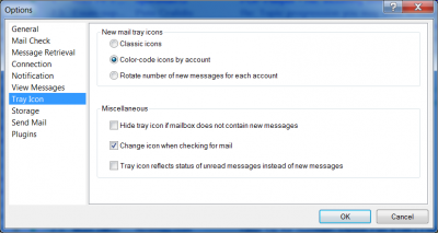My personal settings for Tray Icon