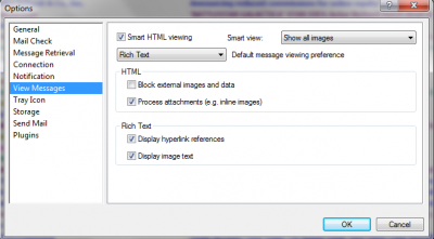 My viewing preference uses &quot;Rich Text&quot; option