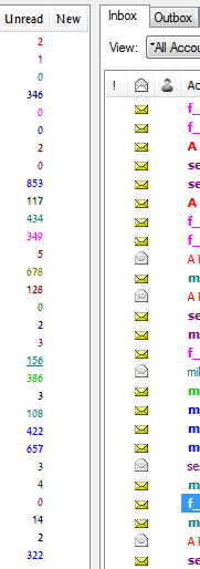 Read Status column does not have any &quot;new&quot; messages as they became &quot;unread&quot; (yellow closed envelope) as a result of closing POP Peeper