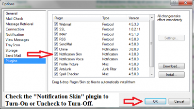 In POP Peeper main menu go to &quot;Tools&quot;&gt;&quot;Plugin&quot; to get to this setting.