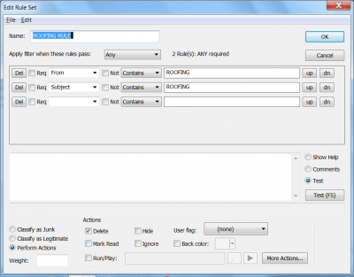 PP Anti-junk Rules Edit Window example