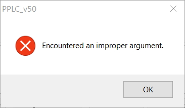 Encountered an improper argument.jpg