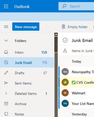 Junk folder for Outlook dot com.png