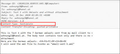 PopPeeper EML file without attachment displayed wrongly and UTF-8 is not declared.
