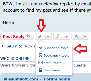 This function is at the top and bottom of a topic just to the right of the &quot;Post Reply&quot; button.