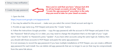 This is the only step you need to take considering you've already reportedly applied all prior steps to your Gmail accounts