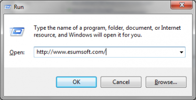 Windowskey+R gets this then type in URL as shown and click &quot;OK&quot; button