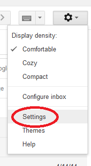 Click on &quot;Gear&quot;, select &quot;Settings&quot; continue with instructions