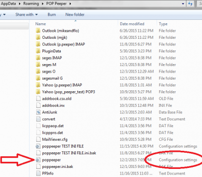 Where poppeeper configuration file should be located