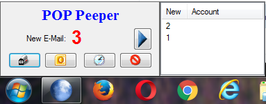 Desktop Alert will remain until new mail is read and has a reminder option (can be located anywhere you place the Alert)