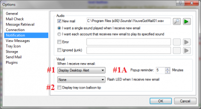Select (click on) NOTIFICATION AND YOU WILL THEN BE ABLE TO SELECT WHICH ALERT YOU LIKE FROM OPTIONS #1 OR OPTION #2 OR BOTH.