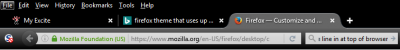 Menu Bar at the top can be hidden